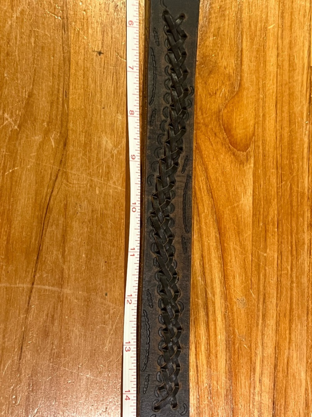 Miss Me Brownish/black Leather Belt - M - Picture 6 of 7